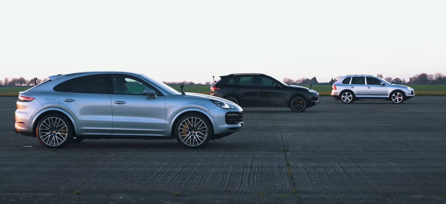 Which generation of the Porsche Cayenne is the best?  This 'drag race' will dismantle your arguments